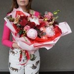 Ласковый Лео: пионы, каллы и фрезия в Санкт-Петербурге - Фотография 3