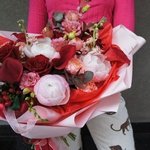 Ласковый Лео: пионы, каллы и фрезия в Санкт-Петербурге - Фотография 11