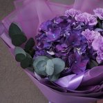 Неоновая ночь: гортензия, лунная гвоздика и ароматный эвкалипт в Санкт-Петербурге - Фотография 5