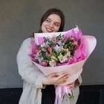 Альстромерии недорого: микс розовых и белых. Букет с доставкой в Санкт-Петербурге - Фотография 4