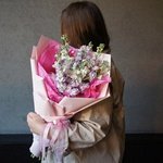 Ароматные цветы недорого: фактурная маттиола микс. Доставка букета в Санкт-Петербурге - Фотография 5