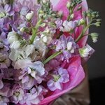 Ароматные цветы недорого: фактурная маттиола микс. Доставка букета в Санкт-Петербурге - Фотография 10