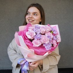 Букет «Гвоздики микс недорого» Букет «Гвоздики микс недорого»