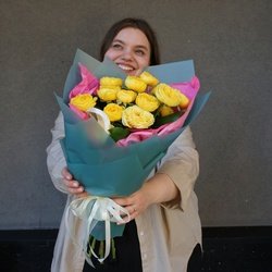 Букет «Эффектные пионовидные розы по акции» Букет «Эффектные пионовидные розы по акции»