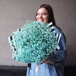 Бирюзовая гипсофила: воздушный букет недорого в Санкт-Петербурге - Фотография 7