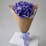 Букет синих ирисов: 15 цветков с оформлением недорого в Санкт-Петербурге - Фотография 1