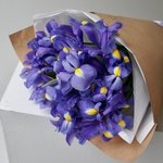 Букет синих ирисов: 15 цветков с оформлением недорого в Санкт-Петербурге - Фотография 7