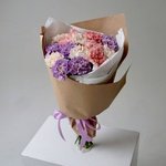 Гвоздика микс в крафте: 15 цветков недорого в Санкт-Петербурге - Фотография 4