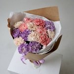 Гвоздика микс в крафте: 15 цветков недорого в Санкт-Петербурге - Фотография 2