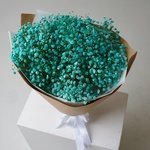 Гипсофила бирюзовая в крафте: 7 цветков недорого в Санкт-Петербурге - Фотография 4