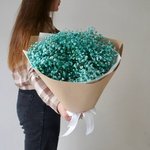 Гипсофила бирюзовая в крафте: 7 цветков недорого в Санкт-Петербурге - Фотография 5