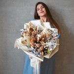 Беатриче: букет из сухоцветов в бронзово-медовых оттенках. Доставка сухоцветов в Санкт-Петербурге. Круглосуточно и ежедневно - Фотография 9
