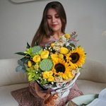 Взволнованная Маргарита: интерьерная композиция в оттенках жёлтого. Доставка цветов в Санкт-Петербурге круглосуточно - Фотография 12 Взволнованная Маргарита: интерьерная композиция в оттенках жёлтого. Доставка цветов в Санкт-Петербурге круглосуточно - Фотография 12