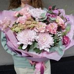 Сладкий пирожок: фактурная хризантема, пионовидная роза и другие цветы в Санкт-Петербурге - Фотография 2