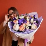 Доминикана: орхидея Ванда, пионовидные розы и экзотическая скабиоза в Санкт-Петербурге - Фотография 10