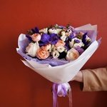 Доминикана: орхидея Ванда, пионовидные розы и экзотическая скабиоза в Санкт-Петербурге - Фотография 9