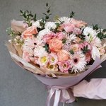 Песчаные замки: пионовидная роза, фактурная гвоздика и сортовая гербера в Санкт-Петербург - Фотография 10