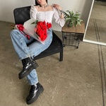 Май Харт: 15 алых роз сорта Нина  в Санкт-Петербурге - Фотография 16