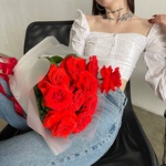 Май Харт: 15 алых роз сорта Нина  в Санкт-Петербурге - Фотография 14