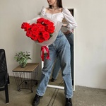 Май Харт: 15 алых роз сорта Нина  в Санкт-Петербурге - Фотография 10