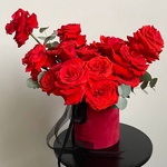 Любовная лихорадка: 21 алая роза в бархатной коробке в Санкт-Петербурге - Фотография 9