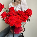 Любовная лихорадка: 21 алая роза в бархатной коробке в Санкт-Петербурге - Фотография 13