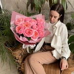 Дыхание Парижа: пионовидные розы Пинк Экспрешн и эвкалипт  в Санкт-Петербурге  - Фотография 7 Дыхание Парижа: пионовидные розы Пинк Экспрешн и эвкалипт  в Санкт-Петербурге  - Фотография 7