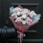 Лила: фактурная роза Фейт и соцветия хлопка в Санкт-Петербурге - Фотография 5