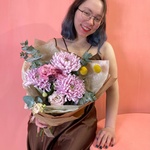 Луна Сен-Тропе: ажурная эустома и хризантема в Санкт-Петербурге - Фотография 3