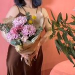 Луна Сен-Тропе: ажурная эустома и хризантема в Санкт-Петербурге - Фотография 9