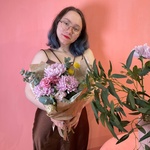 Луна Сен-Тропе: ажурная эустома и хризантема в Санкт-Петербурге - Фотография 11