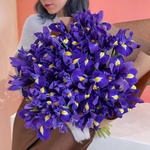 Блю Кюрасао: букет из 35 синих ирисов в Санкт-Петербурге - Фотография 2