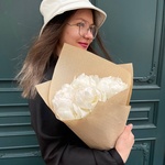Букет из белых пионов в Санкт-Петербурге - Фотография 1