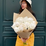 Букет из белых пионов в Санкт-Петербурге - Фотография 1