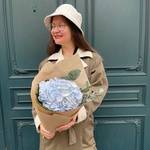 Букет голубая гортензия в Санкт-Петербурге - Фотография 1