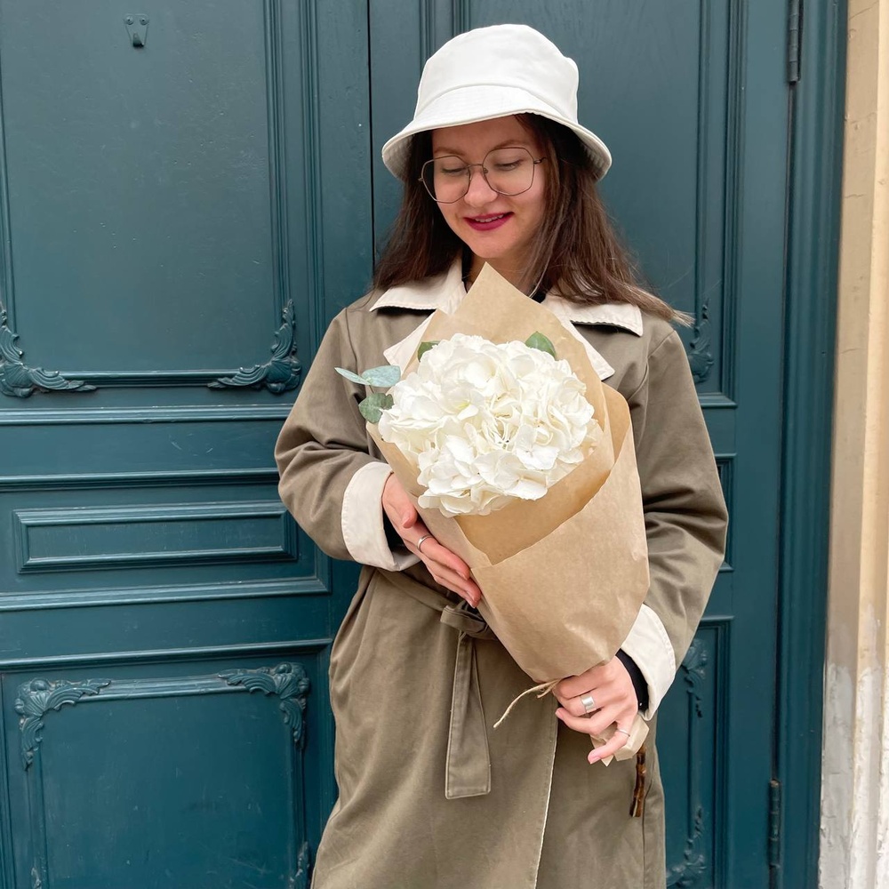 Букет белая гортензия в Санкт-Петербурге