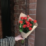 Зайка моя: оранжевые кустовые розы с доставкой по СПб - Фотография 2