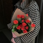 Зайка моя: оранжевые кустовые розы с доставкой по СПб - Фотография 3