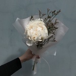 Нежность: волшебный пион и фактурный лимониум с доставкой по СПб - Фотография 2