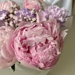 Монови: розовые пионы и космическая гвоздика в Санкт-Петербурге - Фотография 3