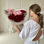 Дюссельдорф: бордовые пионы и пионовидные розы в Санкт-Петербурге - Фотография 2