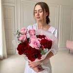 Дюссельдорф: бордовые пионы и пионовидные розы в Санкт-Петербурге - Фотография 3