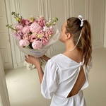 Кимберли: пионы, маттиола и ажурная эустома в Санкт-Петербурге - Фотография 2