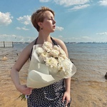 Морская пена: кустовая хризантема, воздушный пион и кружевная гвоздика - Фотография 3