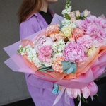 Августина:  густомахровые пионы, фактурная гортензия и кружевная эустома в Санкт-Петербурге - Фотография 3