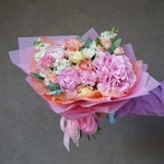 Августина:  густомахровые пионы, фактурная гортензия и кружевная эустома в Санкт-Петербурге - Фотография 2