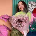 Букет «Сладкая вата» из розовой гипсофилы с карамелью на палочке с доставкой по СПБ - Фотография 1 Букет «Сладкая вата» из розовой гипсофилы с карамелью на палочке с доставкой по СПБ - Фотография 1