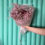 Букет «Сладкая вата» из розовой гипсофилы с карамелью на палочке с доставкой по СПБ - Фотография 2 Букет «Сладкая вата» из розовой гипсофилы с карамелью на палочке с доставкой по СПБ - Фотография 2