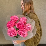 Малиновый закат: пионовидные розы с доставкой в Санкт- Петербурге - Фотография 3