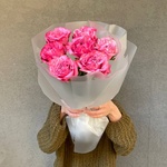 Малиновый закат: пионовидные розы с доставкой в Санкт- Петербурге - Фотография 5